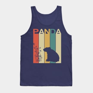 Panda - Cute Vintage Retro Design Tank Top